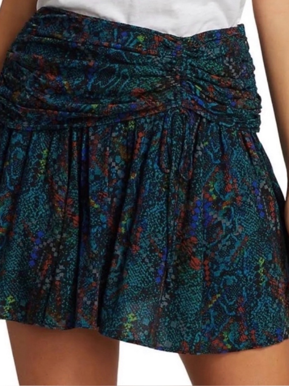 Free People Skirt “Saturday Sunday Snake Print” blue